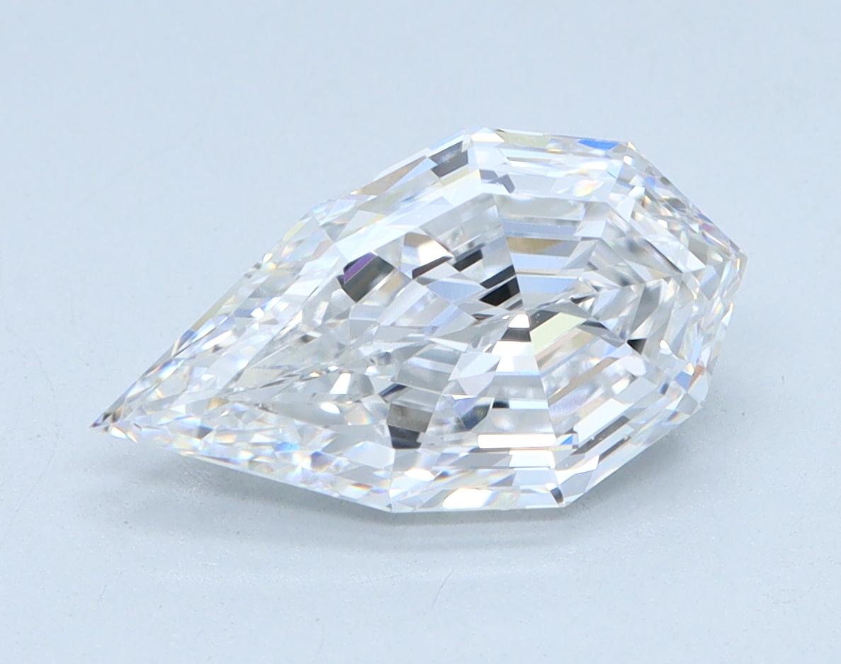 2.02ct Step Cut Pear lab-grown diamond