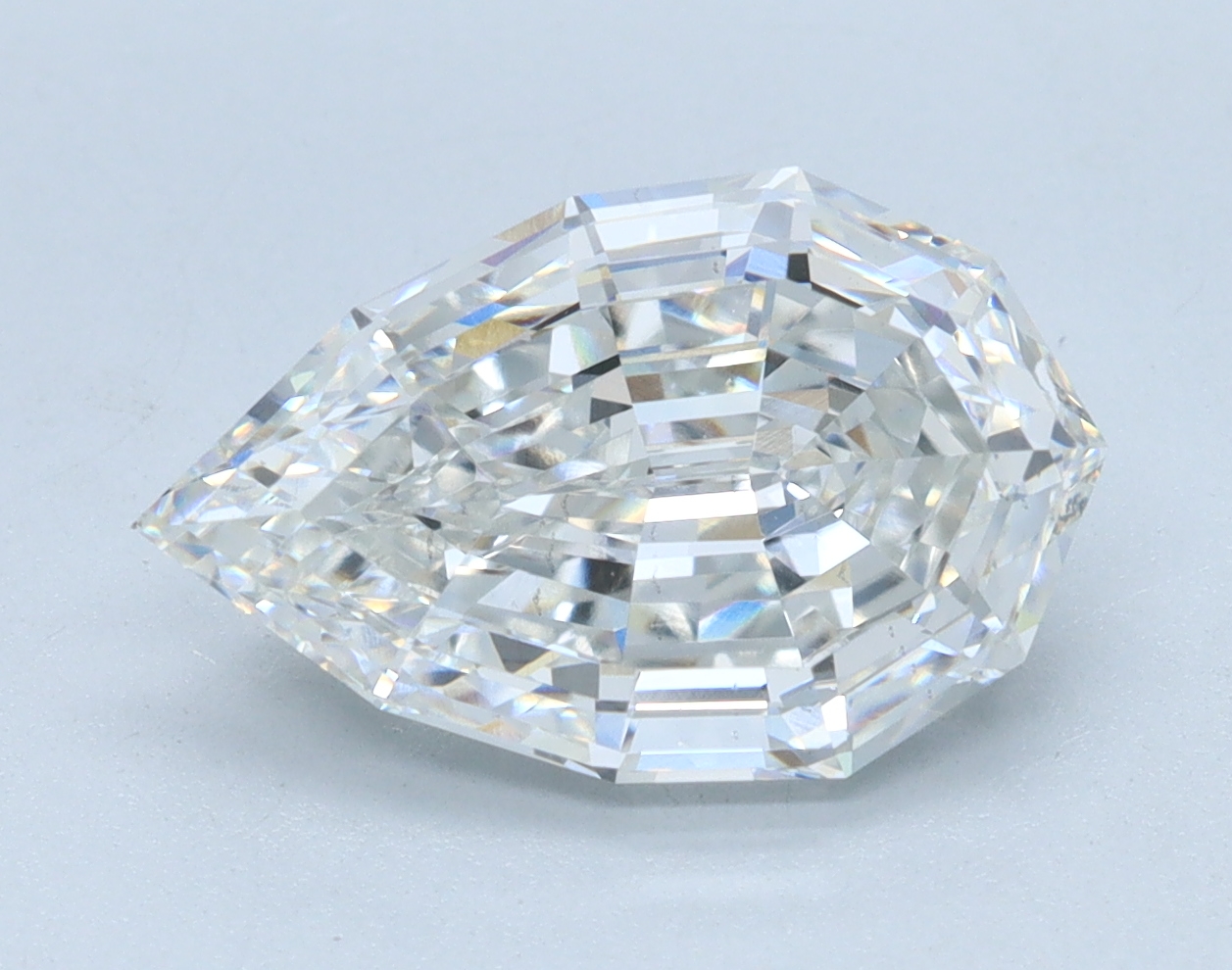 3.01ct Step Cut Pear lab-grown diamond