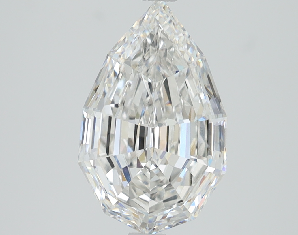 2.20ct Step Cut Pear lab-grown diamond