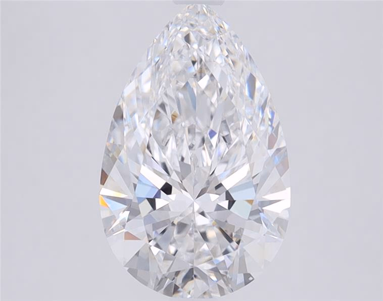 4.06ct Pear lab-grown diamond