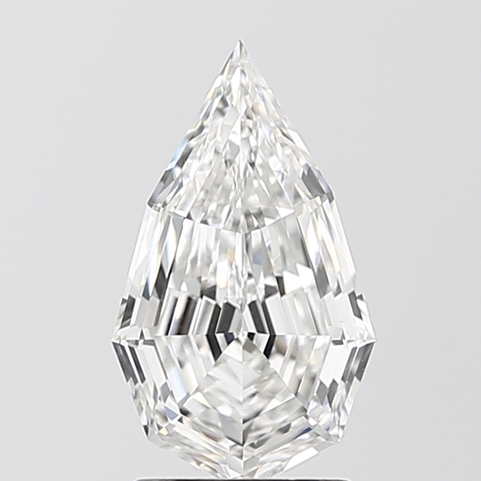 1.57ct Step Cut Pear lab-grown diamond