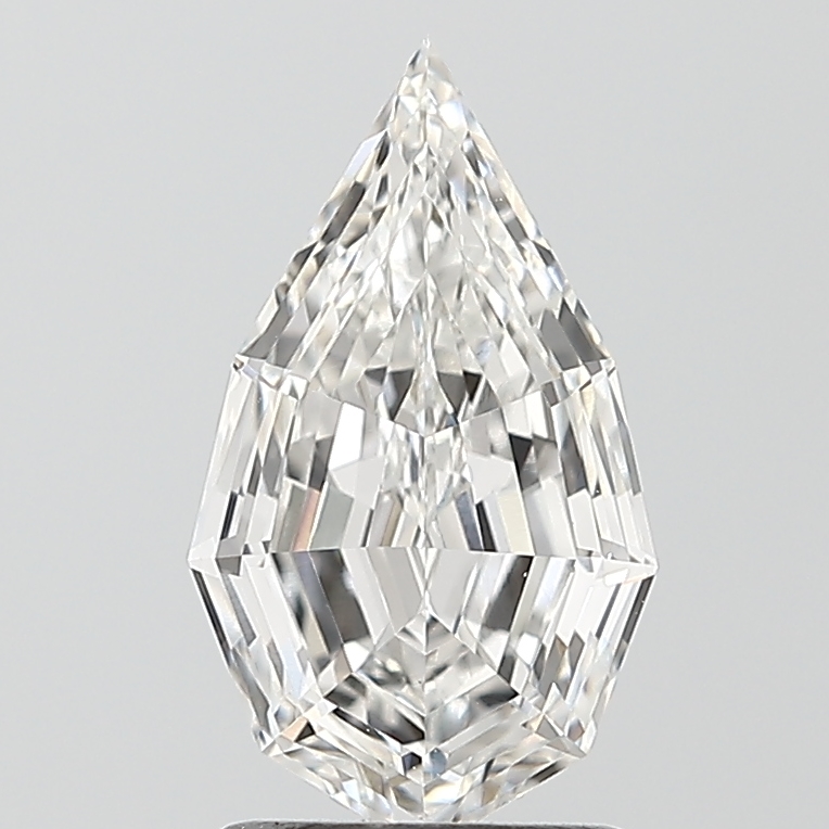 1.59ct Step Cut Pear lab-grown diamond