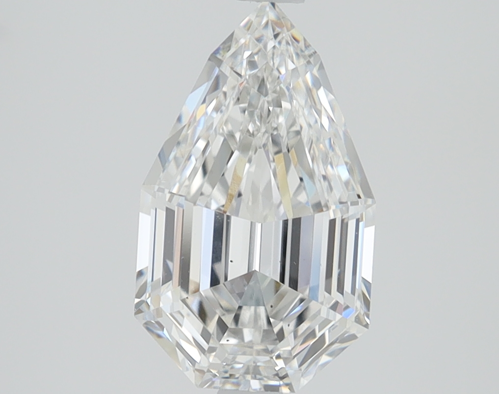 2.04ct Step Cut Pear lab-grown diamond
