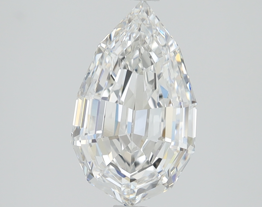 2.06ct Step Cut Pear lab-grown diamond