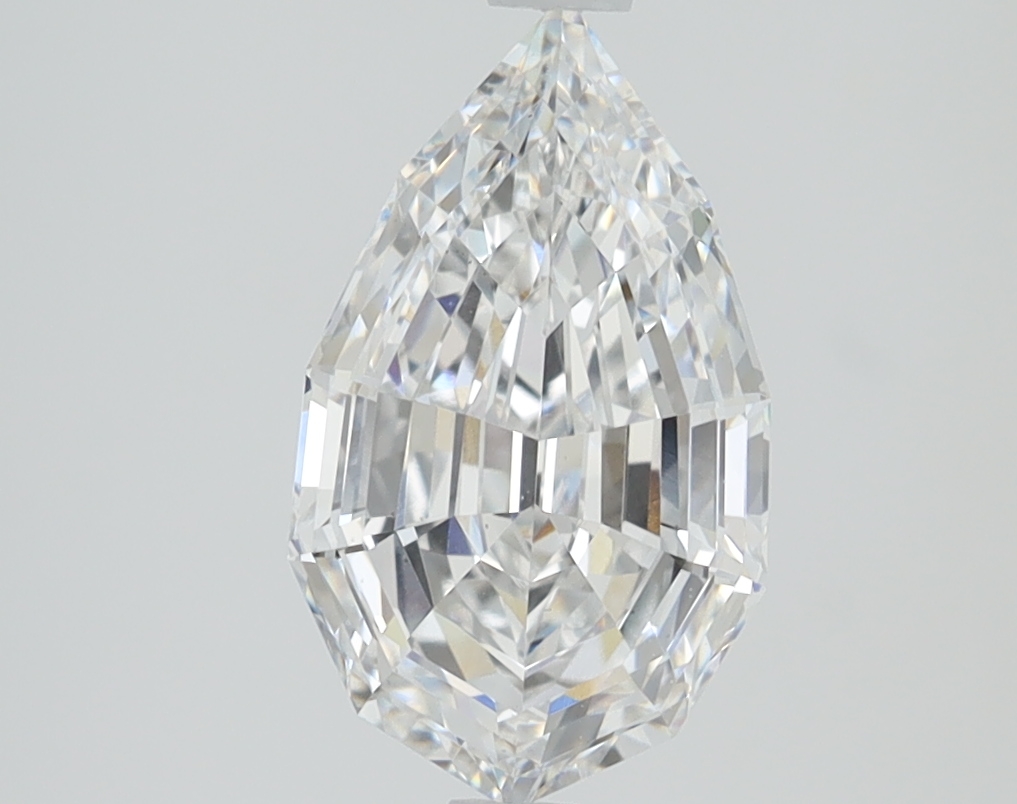 2.04ct Step Cut Pear lab-grown diamond