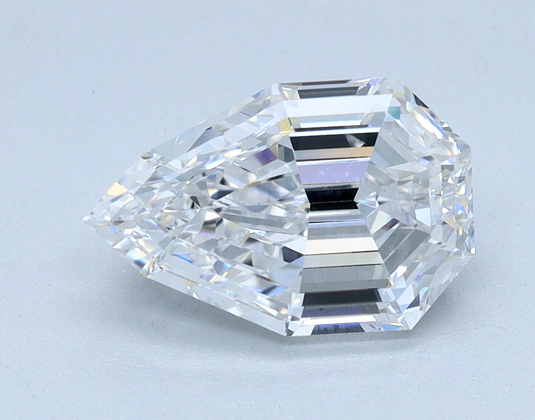 1.61ct Step Cut Pear lab-grown diamond