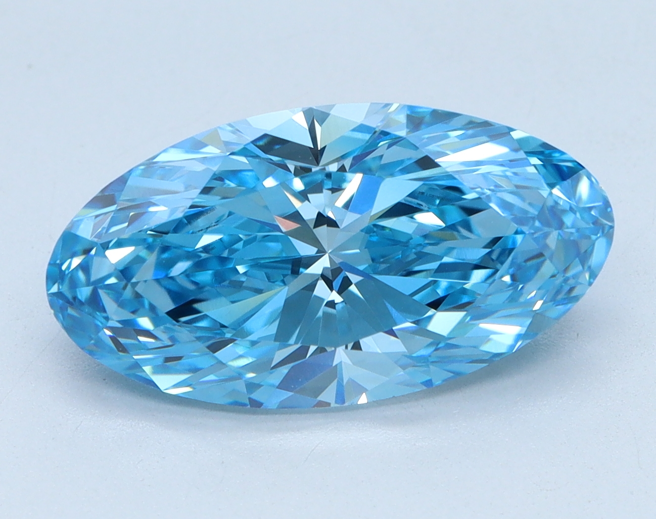 Exact supplier image of 3.60ct Moval lab-grown diamond