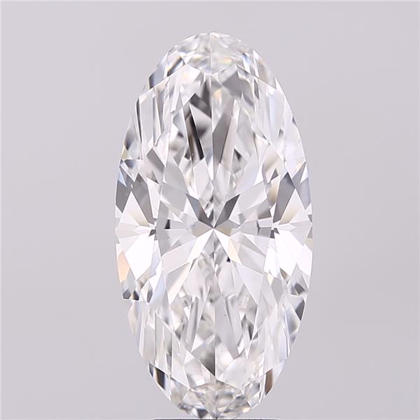 Exact supplier image of 5.16ct Moval lab-grown diamond